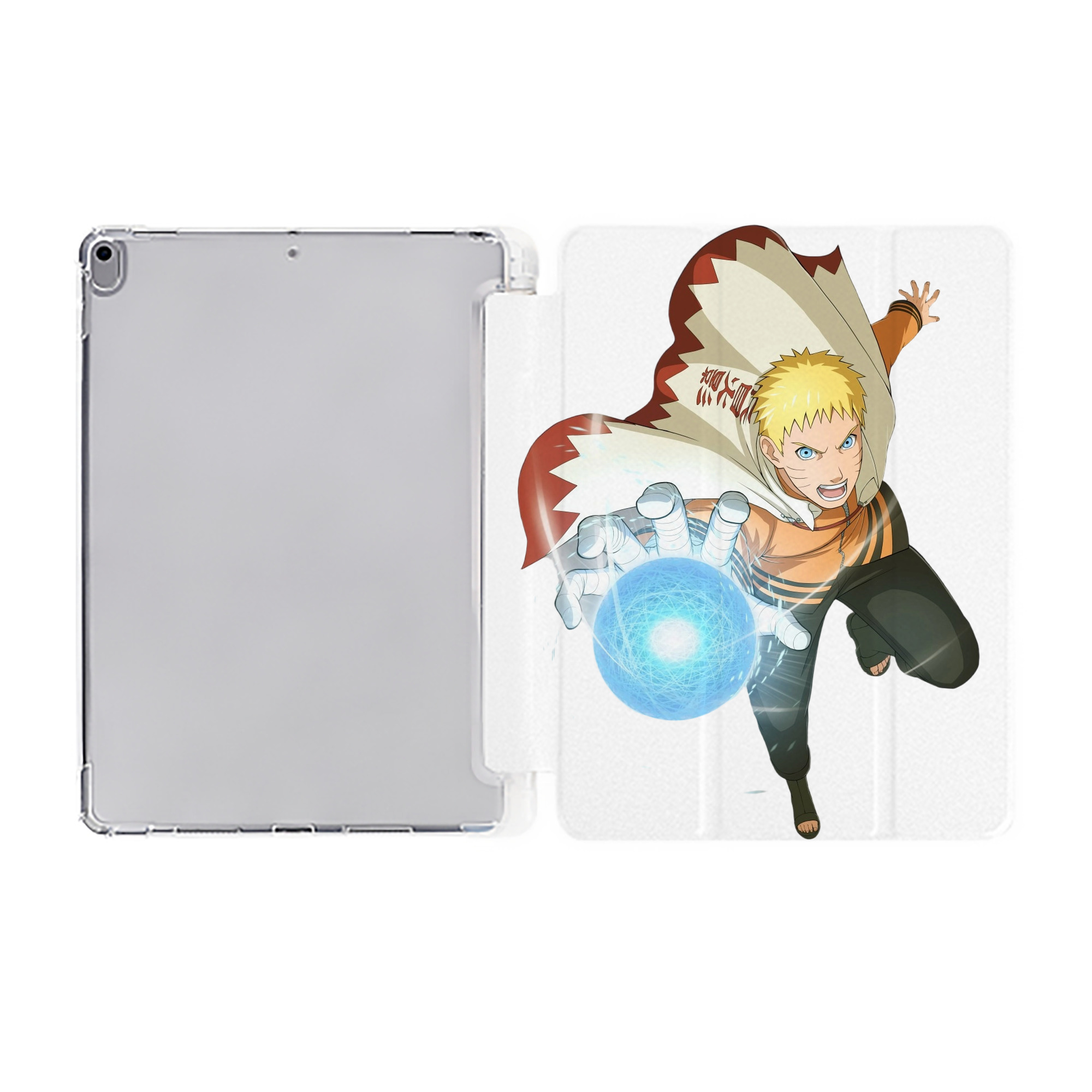 （画像用） NARUTO -ナルト- うずまき ナルト Uzumaki Naruto IPad ケース ペン収納付き 三つ折りスタンド PUレザー×シリコン 対応機種9.5/10.5/10.9インチ